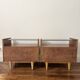Paire tables de chevet vintage mid-century