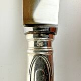 12 table knives in silver metal and steel SFAM