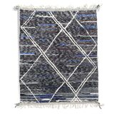 Carpet Black Handmade Wool Living Room, 260x380 cm