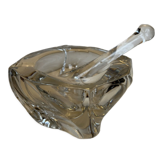 Ashtray mortar with daum crystal pestle