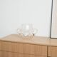 Glass ice bucket, Italian design, 1970s, made in Italy
