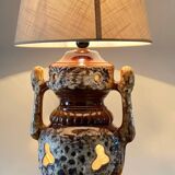 Lamp ceramic fat lava double lighting 70s