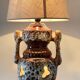 Lamp ceramic fat lava double lighting 70s