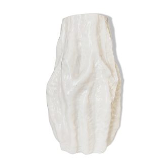 Glass vase in the shape of stone or coral