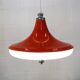Lampe vintage de Massive Belgium, couleur orange/blanc/chrome - Belgique 1977