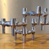 5 vintage Nagel Stoff candle holders