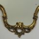 Vintage gold mirror in Louis XV style – Baroque metal frame – Wall decoration