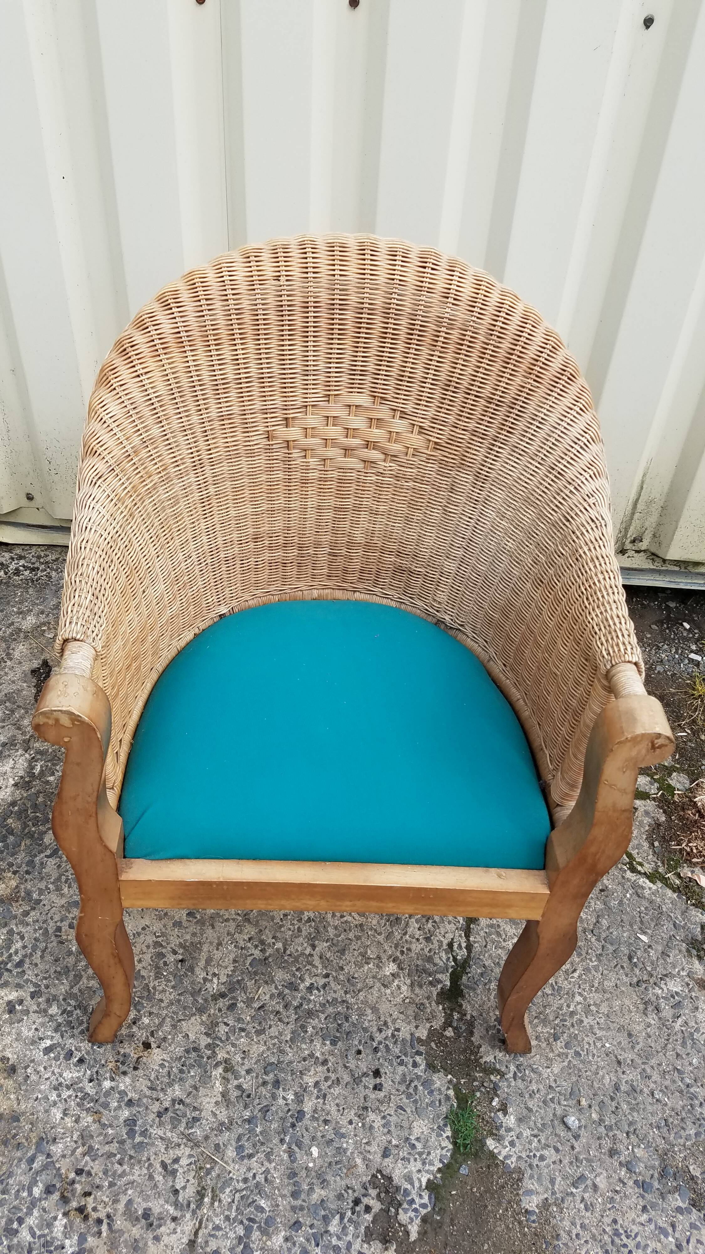 Wicker armchair
