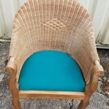 Wicker armchair