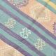 Tapis Kilim Anatolien 5x9 ft – Rayures Pastel en Vert Menthe, 163x268Cm