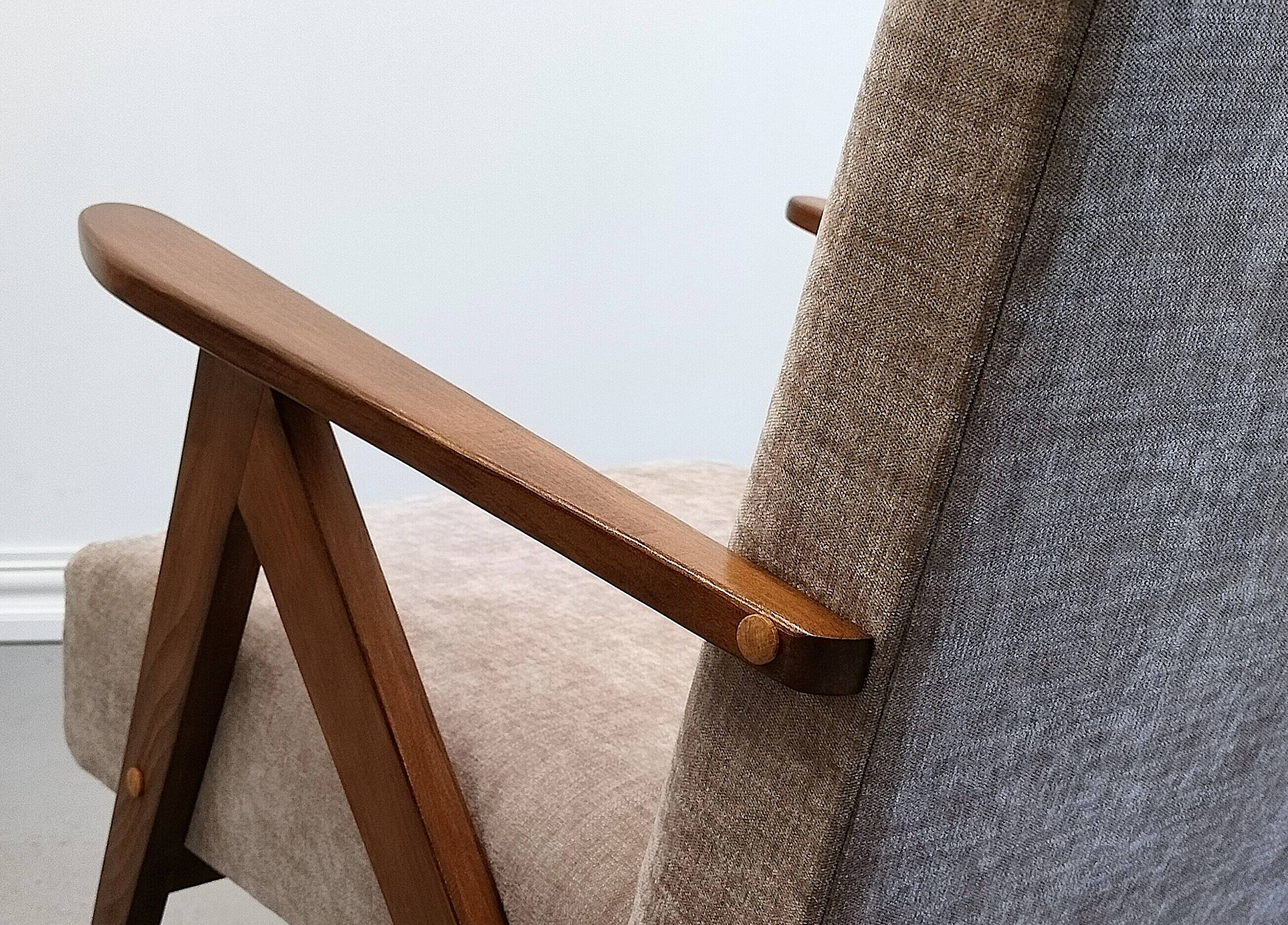 1960 Mid Century Easy Chair Model B 310 Var in Gray