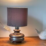 Ceramic lamp with aluminum rim 70s