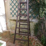 Double wooden ladder