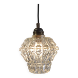 Portable globe lamp in antique glass - mid 20th century