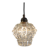Portable globe lamp in antique glass - mid 20th century