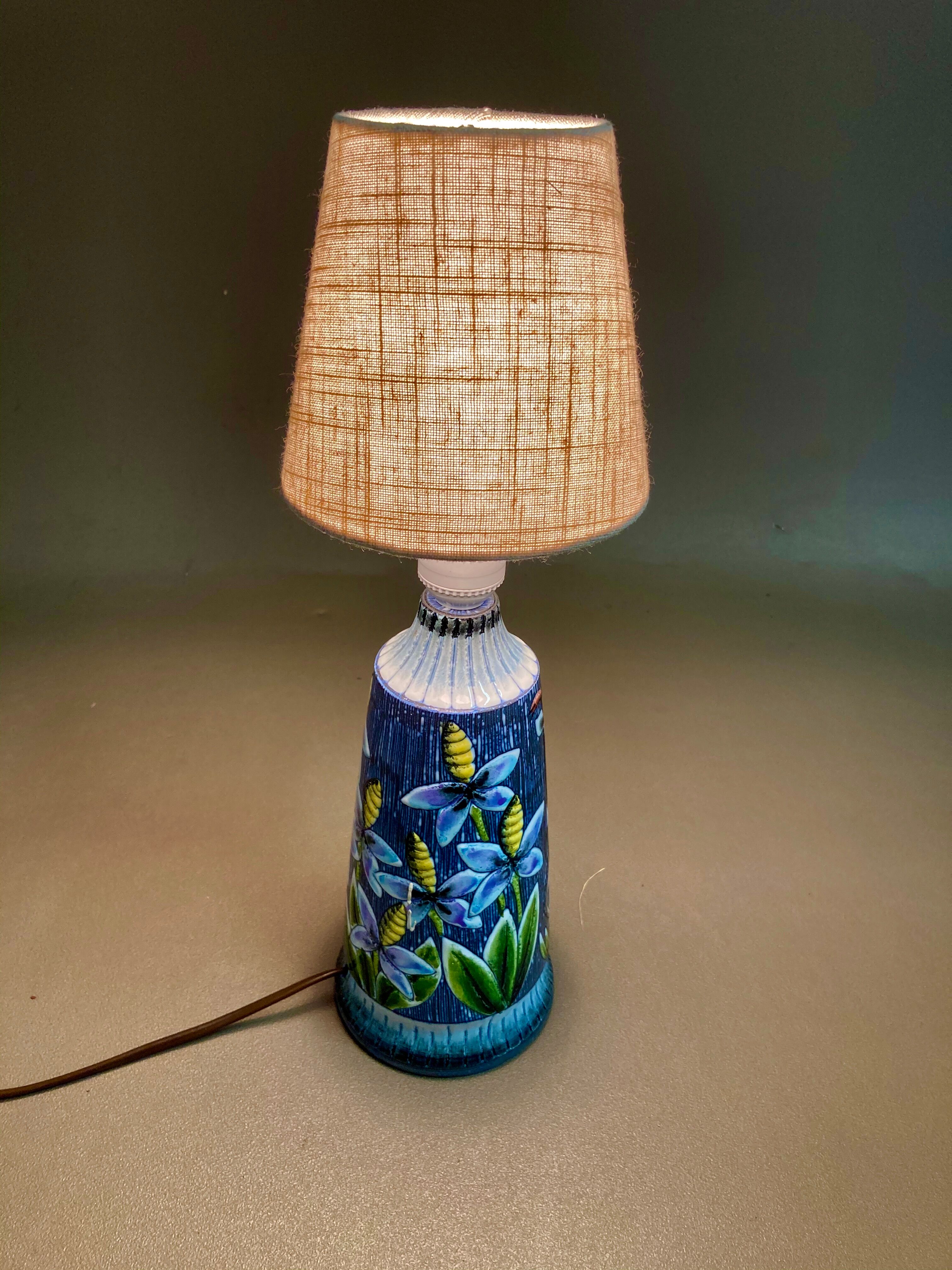 Scandinavian ceramic lamp 1960