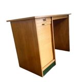 VINTAGE MINI DESK WITH ROLLER SHUTTER / CHILDREN’S DESK