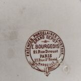Assiette plate en faïence E.Bourgeois