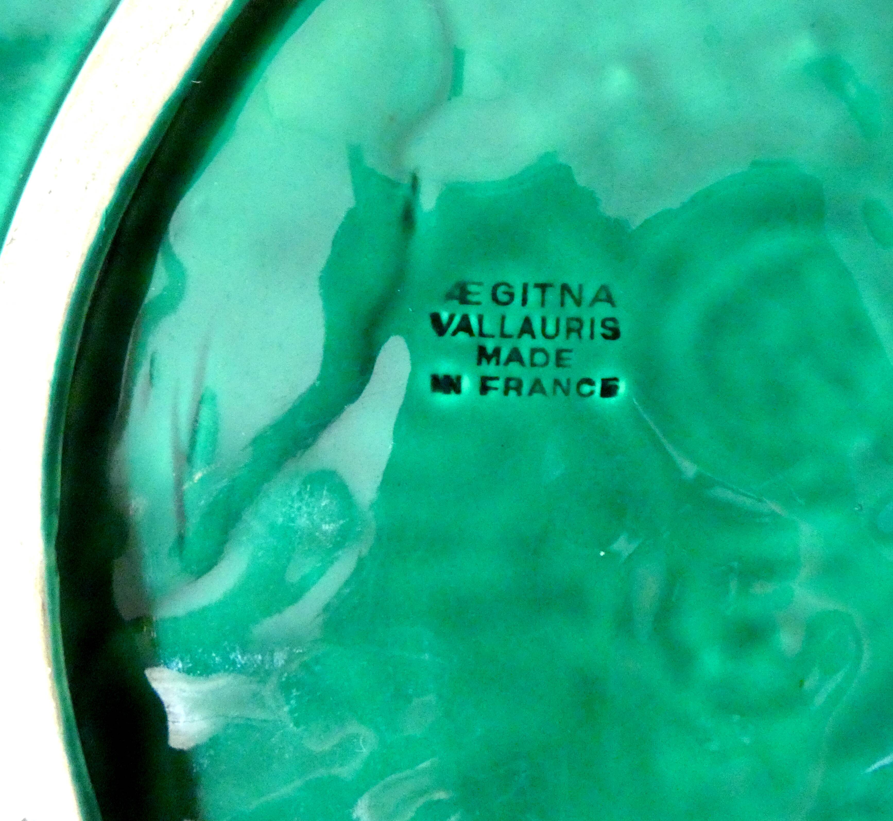 Vallauris Aegitna majolica dish – Glazed ceramic from the 50s/70s