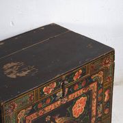 Antique Chinese chest painted in pine wood – China, circa 1900