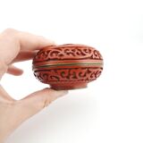 Chinese cinnabar lacquer box, vintage
