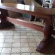 Table de salle à manger rustique en chêne