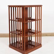 Revolving bookcase, rotating furniture (book mill), mahogany, three floors.