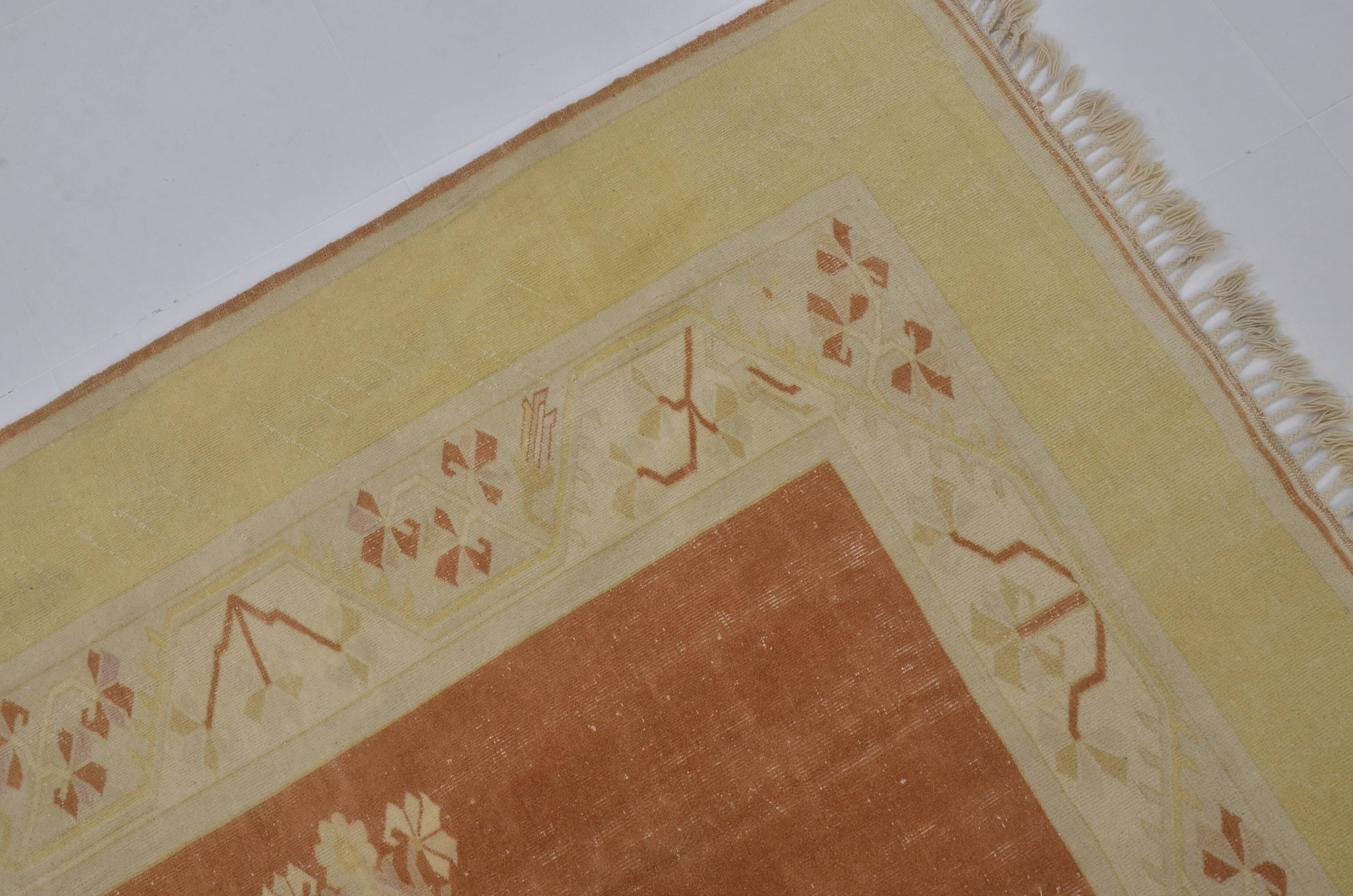 Neutral Vintage Handknotted Rug sku 2386