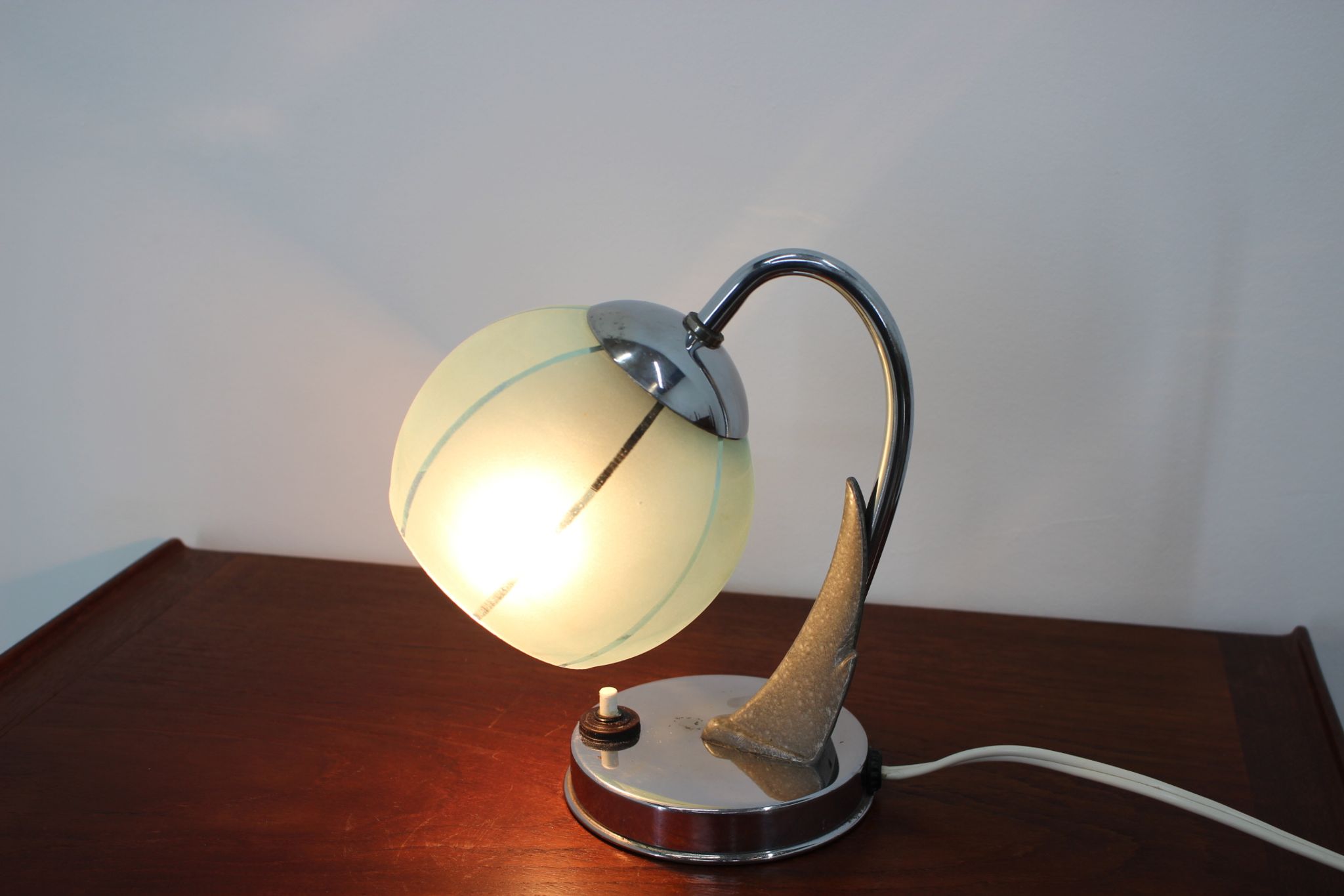 Mid-century blue table lamp, 1950´s.