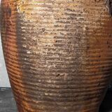 Potter bottle enamelled earth art-populaire XIXth