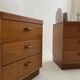 vintage teak bedside tables