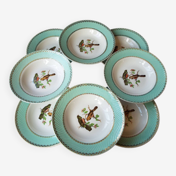 Set of 8 soup plates