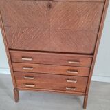 Secrétaire scandinave - bureau commode vitrine