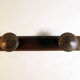 Wooden wall coat rack 2 hooks