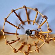 Rattan suspension in the style of Louis Sognot, 1960.