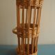 vintage wicker bread rack basket