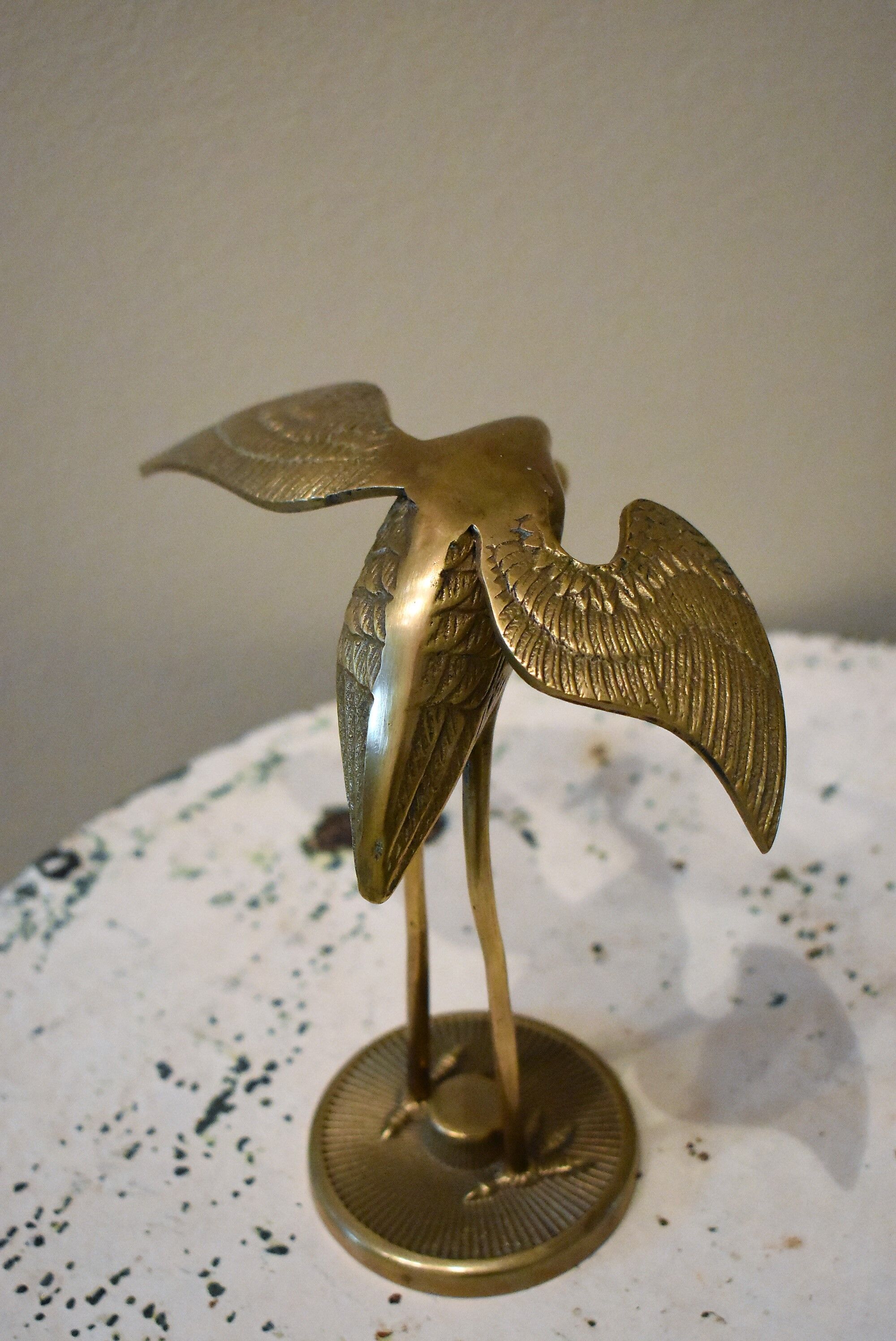 Brass Heron from the years 70