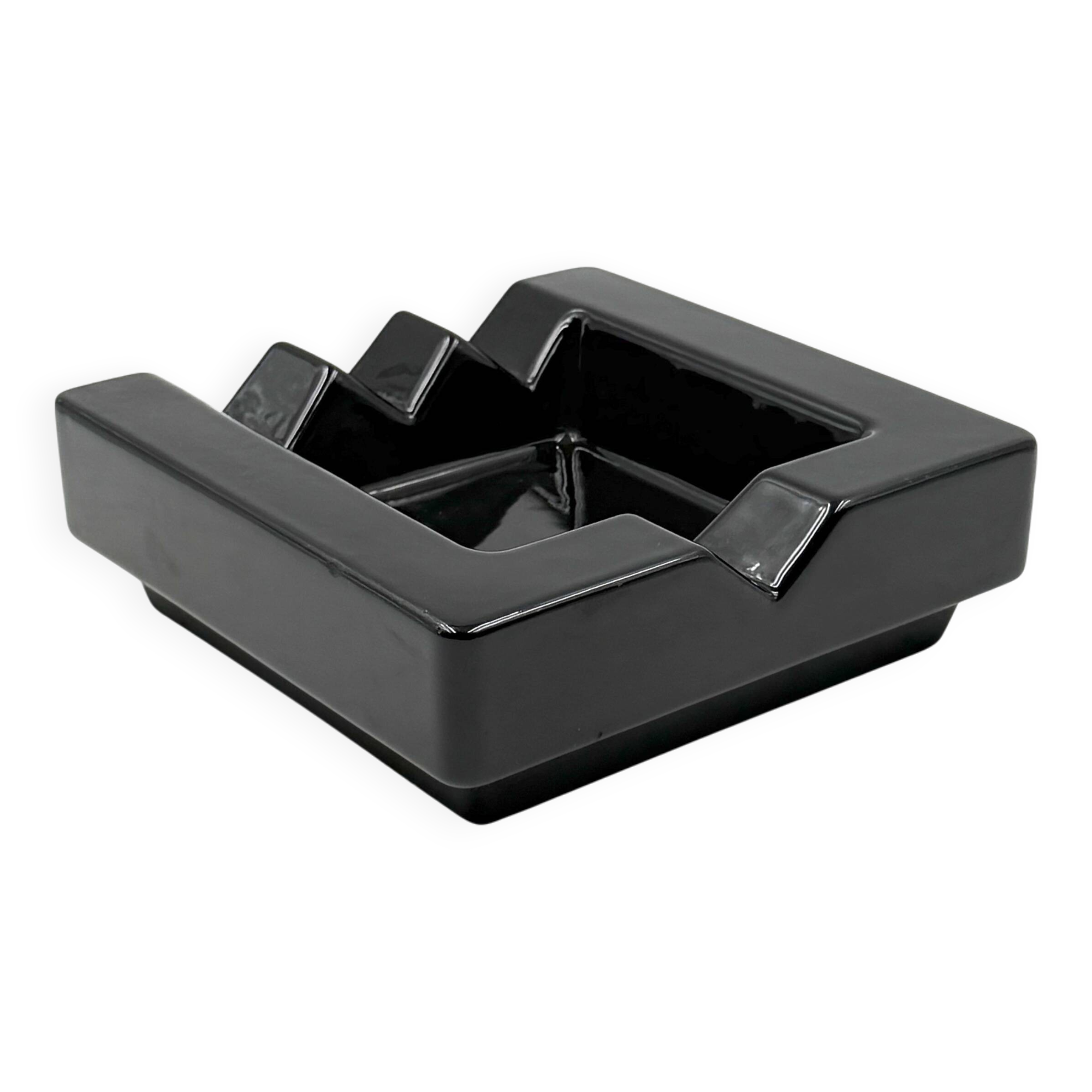 Postmodern ceramic ashtray, in the manner of Ettore Sottsass, il Mambruco,