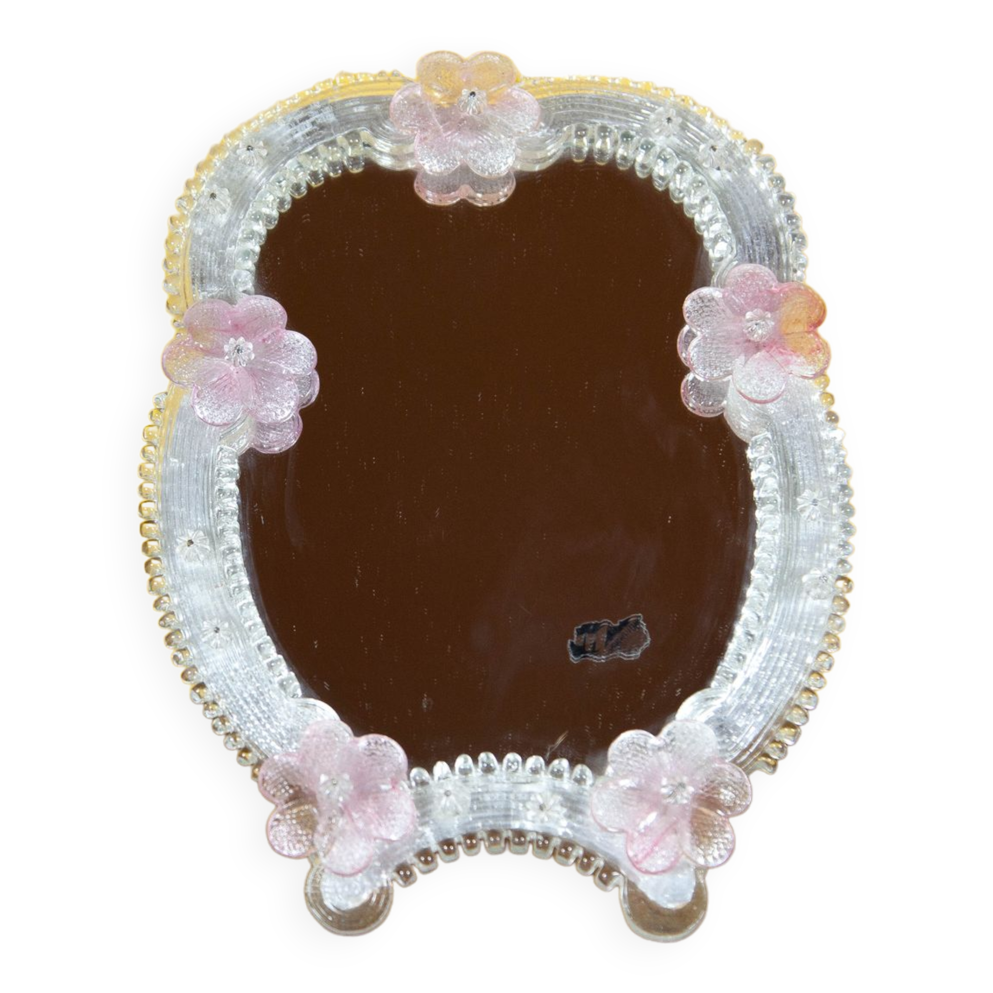 Venetian mirror Ongaro e Fuga Italy, Murano glass mirror, table mirror or wall mirror