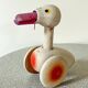 Old push toy, wooden duck