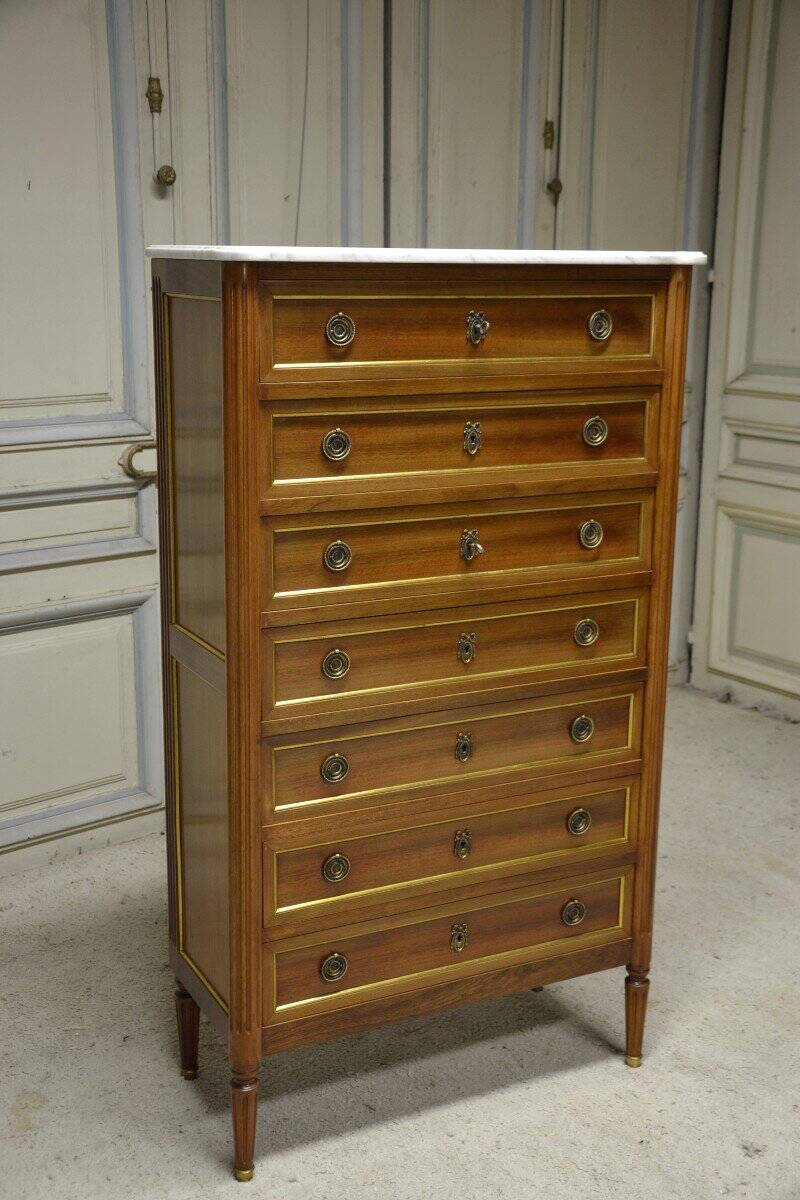 Semainier En Acajou De Style Louis XVI
