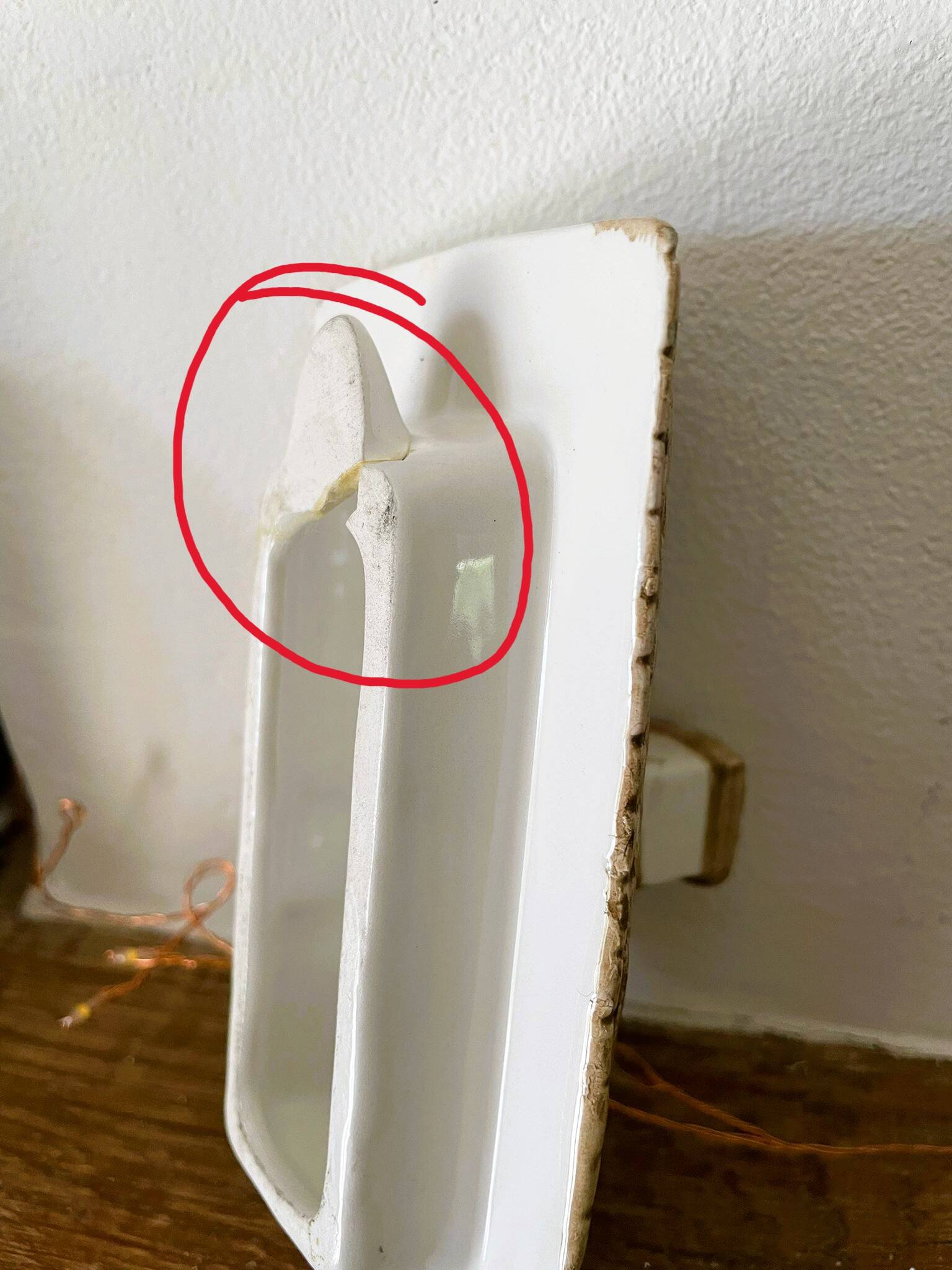 English cottage slipware teapot