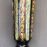 Enamelled terracotta vase - Signed 1950s