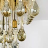 Glass Flush Chandelier by Ernest Palme