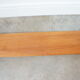 Vintage floating shelf teak brass brackets scandinavian