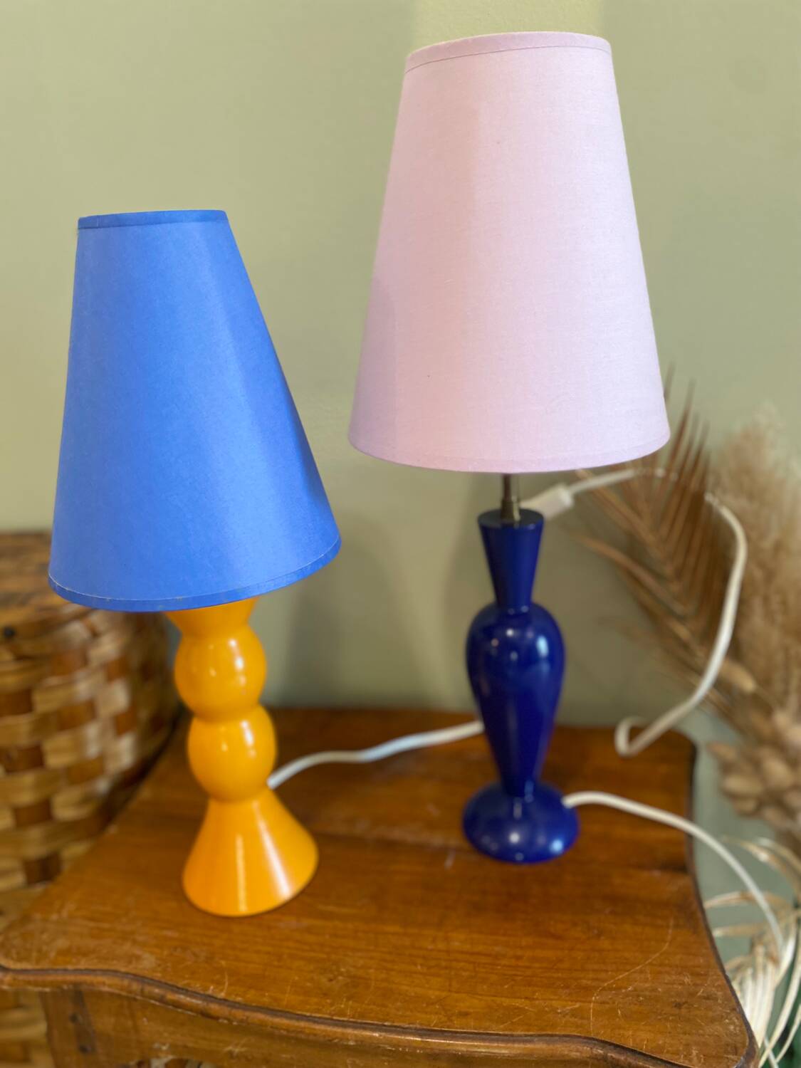Colorful vintage lamp