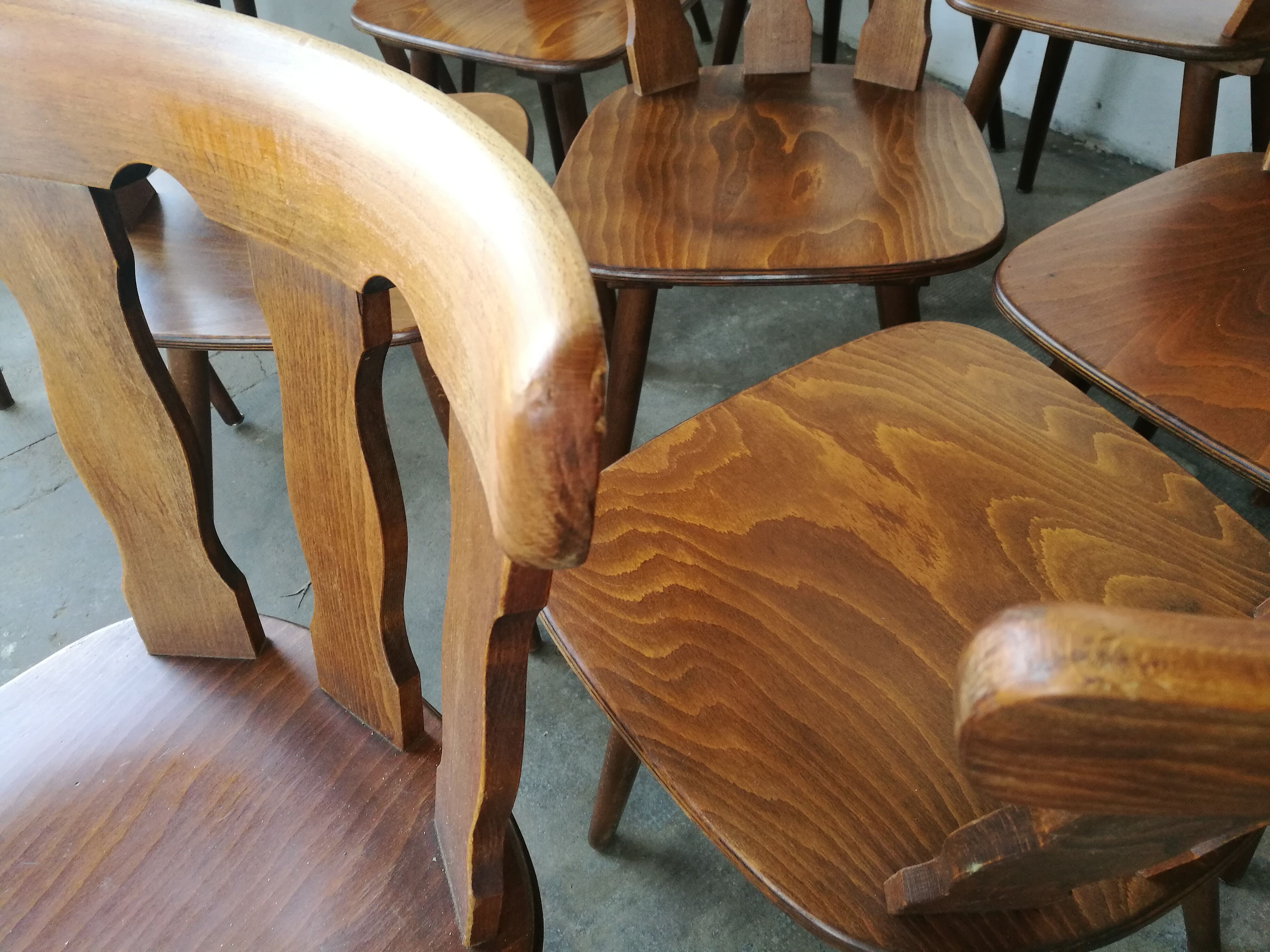 Set of 12 bistro chairs