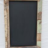 Slate - polychrome wooden blackboard