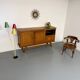Vintage French modernist sideboard in oak, 1950s design.