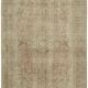 Hand-knotted persian antique 1970s 237 cm x 339 cm beige wool carpet